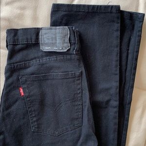 Levi 502 regular taper black jeans size 28